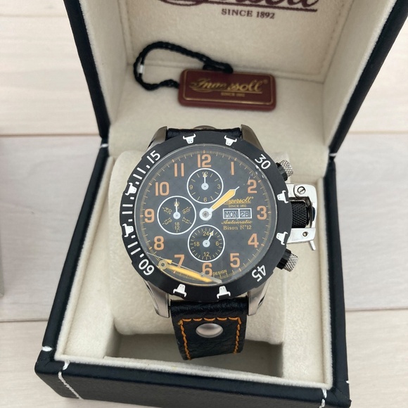 Ingersoll Automatic Men's watch - Bison No. 12 black/orange IN2803-JK - Picture 3 of 10